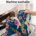 thumbnail image 5 of Golden Retriever and Pioneer Flower Bathroom Rugs Mat,Non Slip Microfiber Bathroom Rug,Rubber Backing,Soft Bathroom Mats for Bathroom Floor,Tub and Shower,17x27in(43x68cm), 5 of 5