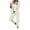Beige, variant on Fgnfyis Womens Elegant Solid Color Suit Long Sleeve Cardigan Pockets Top Elastic Straight Leg Pants Suit Sets for Women 2 Pieces Matching Sets Women Clothing Beige S