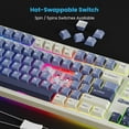 thumbnail image 2 of Wireless Mechanical Keyboard, 85% Wireless Gaming Keyboard, TKL Keyboard with Display & Ratchet Knob, Custom Linear Silent Switches, Triple-Mode, 7200mAh Battery, 2 of 5