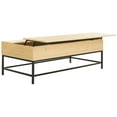 thumbnail image 3 of SAFAVIEH Gina Contemporary Lift-Top Coffee Table with Storage, Light Oak, 3 of 9