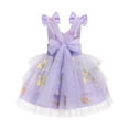 thumbnail image 4 of IDOPIP Toddler Baby Girls Butterfly Birthday Dress 3D Butterfly Wedding Party Ruffle Tutu Dresses, 4 of 9