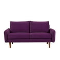 thumbnail image 4 of Uspridefurniture Maryellen 58''W Velvet Loveseat, Purple, 4 of 5