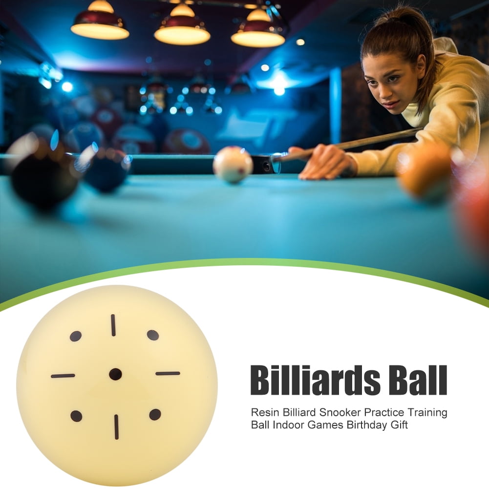 Résine Billard Pratique Entraînement Piscine Cue Ball Snooker Entraînement  Balles Cueball 52/57mm