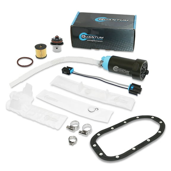 Quantum Intank Fuel Pump w/ Regulator, Tank Seal & Fuel Filter Kit for Harley-Davidson FXDL Low Rider EFI 2004-2009, Replaces 61016-04B