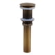 thumbnail image 1 of Rejilla de drenaje para lavabo individual de bronce antiguo, sin orificio de desbordamiento, accesorio de drenaje emergente para baño, 1 of 5