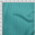 thumbnail image 3 of oneOone Cotton Poplin Bondi Blue Fabric Leaves & Flower Floral Fabric For Sewing Printed Craft Fabric By The Yard 56 Inch Wide, 3 of 4