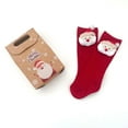 thumbnail image 4 of Mrzhqd Baby Toddler Soft Socks Children Christmas Stockings Cartoon Doll Stockings Non Floor Stockings Solid Color Medium Tube Stockings, 4 of 5