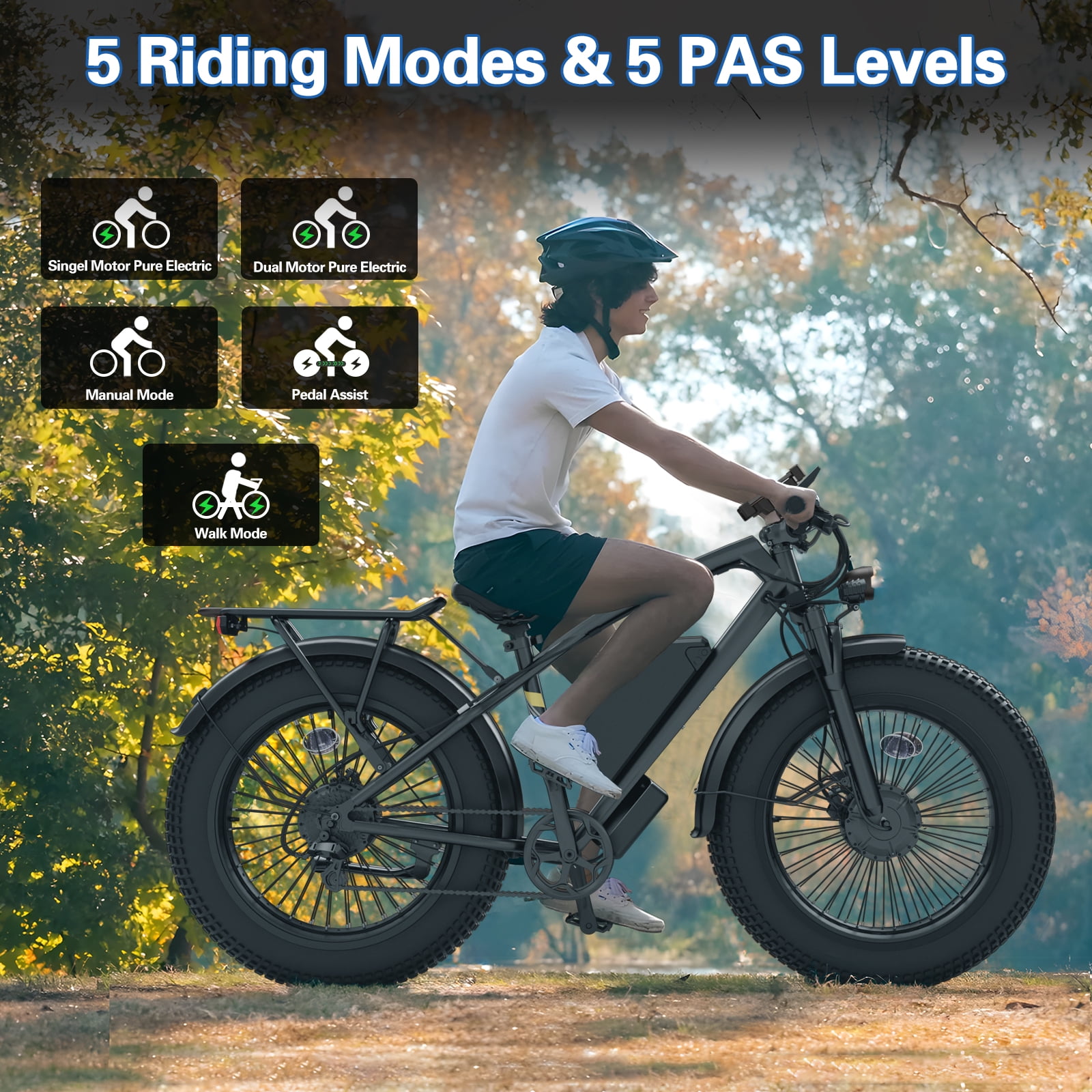 Skeri Electric Bike for Adults 26", 1000W (2000W Peak) E-Mountain Bike 48V 20.5AH UL2849