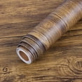 thumbnail image 1 of 1pc Vintage Wood Grain Self-Adhesive Removable Waterproof Wallpaper, Peel And Stick, Wallpaper For Room Backdrop, Furniture Appliance Refurbishment, Home Improvement, 1 of 4