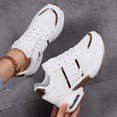 thumbnail image 3 of Hidden Wedge High Top Fashion Sneakers for Women Comfort Mesh Air Cushion Heeled Casual Fall Dad Walking Shoes, 3 of 8