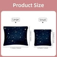 thumbnail image 2 of FeBohao 2 PCS Cosmetic Shrapnel Bag Waterproof Makeup Toiletry Bags Pouch Vegan Leather Slim Capacity Organizer Unique Baby for Toothbrush Simple Handbags Vanity Cosmetology Gym Personal Teen, 2 of 5