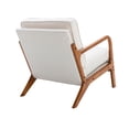 thumbnail image 6 of Arm Chair, Solid Wood Accent Chair with Curved Edges and Backrest, Modern Accent Upholstered Sofa Chairs, 6 of 8