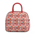 thumbnail image 2 of Womens Red Christmas Santa, Tree and Snowflake Pattern Lunch Box for Work,Insulated Lunch Bag for Women,Loncheras Para Mujer,Leakproof Adult Lunch Bag for Work,Beach,Travel,Picnic,Camping, 2 of 7