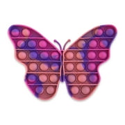 Gotta Pop Fidget Pop It Toy, 5.5" x 6.25 Pink and Purple Butterfly