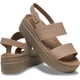 thumbnail image 2 of Sandalias Crocs Brooklyn Cuña Baja Latte Mushroom Talla 7 M, 2 of 2
