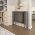 thumbnail image 3 of Dream On Me Full Size 2-in-1 Folding Stationary Side Crib, Locking Wheels, Steel Grey, 3 of 9