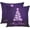 Clear, variant on Lights Christmas Tree Nature Purple Winter Sparkle - Throw Pillow Cover Case Size 18x18 Inches One Sided Print