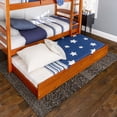thumbnail image 6 of Desert Fields Baneberry Simple Solid Wood Trundle Bed, Honey, 6 of 9