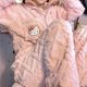 thumbnail image 1 of Sanrio-Conjunto de pijama de franela de Hello Kitty para mujer, ropa de dormir de invierno, cálida, Kawaii, KT Cat, Ins, viento, felpa, engrosada, dulce, traje para el hogar, nuevo, 1 of 4