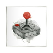 Stupell Industries Vintage Gaming Controller Joystick Art for Kids Painting Unframed Art Print Wall Art