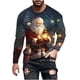 thumbnail image 2 of Blusas y camisas de manga larga y cuello redondo para hombre, camisetas informales con estampado de cuello redondo, blusas de manga corta para hombre, 2 of 5