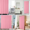 thumbnail image 2 of Pink Shower Curtain Set with Hooks, Solid Color Waterproof Fabric Bathroom Curtains Decor Home Accessories,72 X 72 Inch Long, 2 of 9