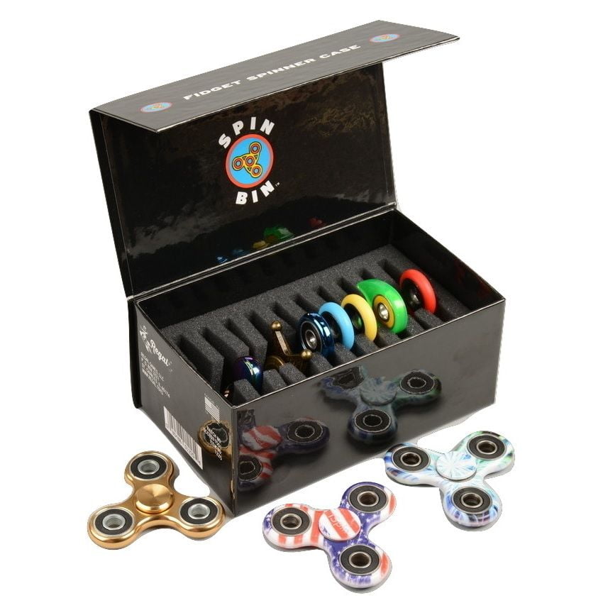 Spin Bin Fidget Spinner Storage Box (Holds 10 Spinners)