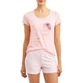 thumbnail image 3 of JV Apparel Women's and Women's Plus Short, Pant, and Sleep Top (3-Piece Set), 3 of 3