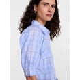 thumbnail image 5 of Scenario Women's Button Front Shirt with Puff Sleeves, Sizes XS-XXXL, 5 of 6