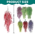 thumbnail image 3 of 2PCS Artificial Hanging Plants, Faux Hanging Greenery Ivy Decor, Artificial Hanging Vines, Plastic Plants for Indoor Outdoor Wall Home Garden Wedding Party Decor, 3 of 9