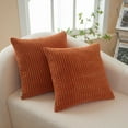 thumbnail image 3 of Set of 2 Polyester Blend soft hand feeling Throw Pillows (With or Without Inserts) 11 size 18"x18", 3 of 10