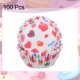 thumbnail image 3 of 100 Contadores de Forros para Cupcakes Corazón Rosa Tazas para Cupcakes Tamaño Estándar Forros para Muffins Papeles para Hornear, 3 of 6