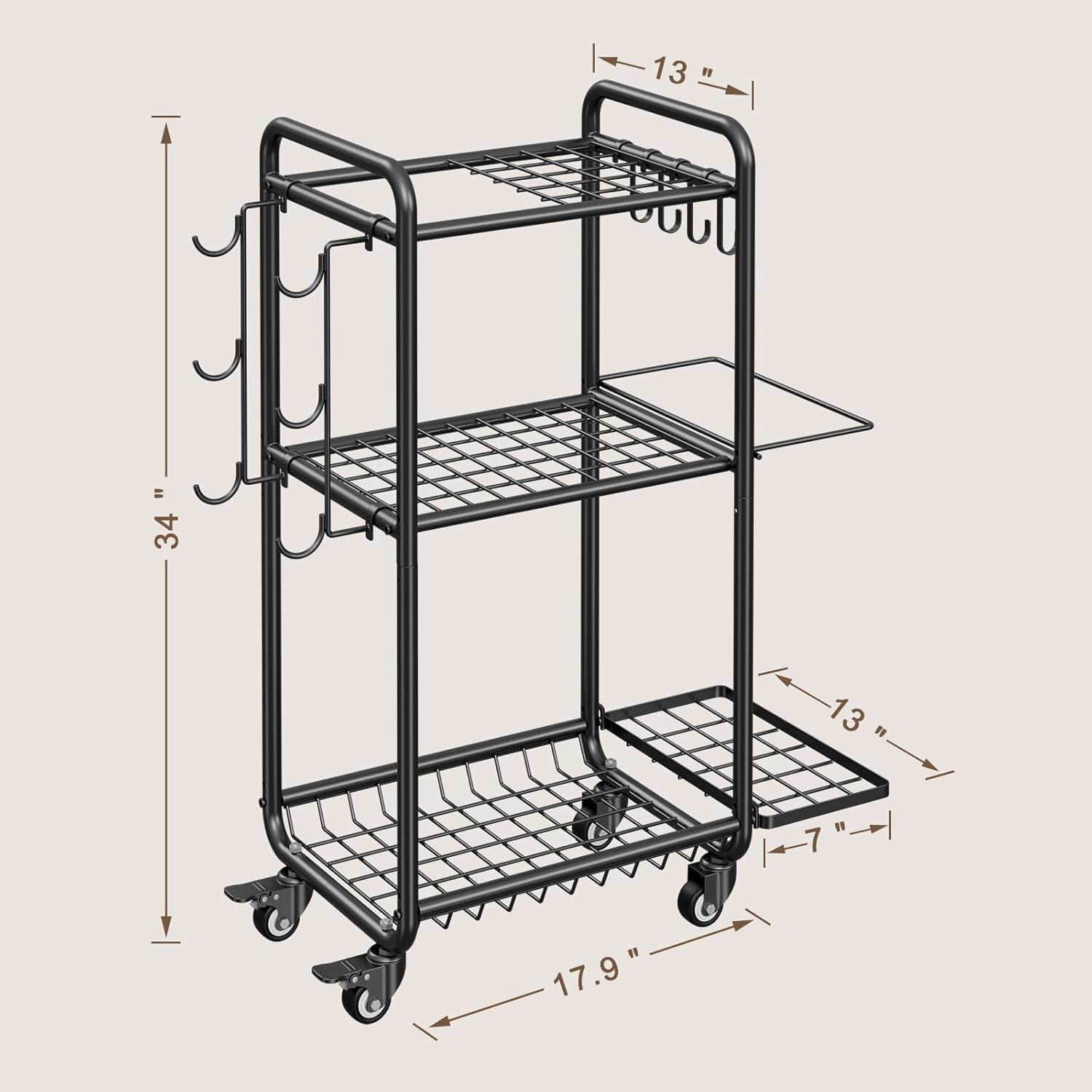 Multi-Functional Home Gym Storage Rack - Yoga Mat Storage Rack, Dumbbell Weight Rack & Workout Equipment Storage with Heavy-Duty Steel Construction for Gym Fitness Organizer