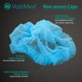 thumbnail image 4 of Disposable Mesh Bouffant Caps, 21 in, 100 Pack – Blue, 4 of 7