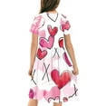 thumbnail image 5 of GERsome Summer Dresses for Girls Beach Party Sundress Short Sleeve Casual Loose T-shirt Dress Size 4-14 Years, 5 of 5