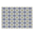thumbnail image 1 of Vintage Cutting Board, Classic Victorian Pattern with Geometric Shapes and Floral Swirls, Decorative Tempered Glass Cutting and Serving Board, Large Size, Earth Yellow Dark Blue, by Ambesonne, 1 of 1