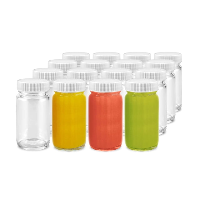Botellas de vidrio para chupitos All About Juicing, 60 ml (paquete de 16)