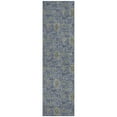 thumbnail image 2 of Addison Rugs Chantille Indoor/Outdoor Transitional Floral Denim Washable Runner Rug, 2'3" x 7'6", 2 of 6