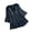 Navy, variant on Womens 3/4 Sleeve Tops and Blouses Bow Lace Patchwork V Neck Relaxed Fit Casual Quarter Sleeve Womens Tops Casual Army Green,S