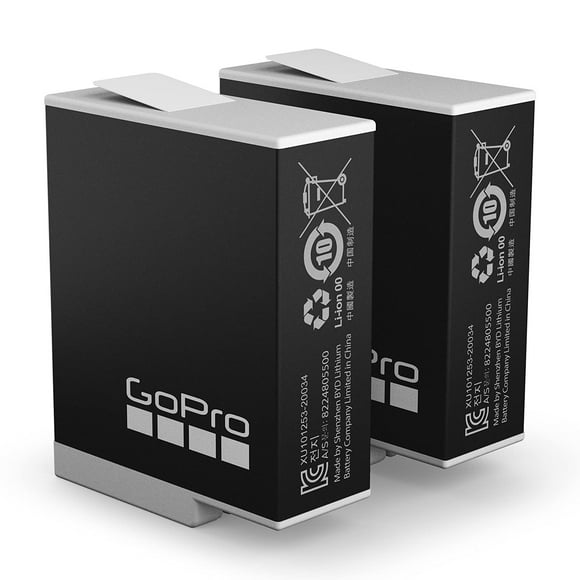 GoPro Rechargeable Enduro Battery 2-Pack (HERO12 Black/HERO11 Black/HERO10 Black/HERO9 Black) - Official GoPro Accessory