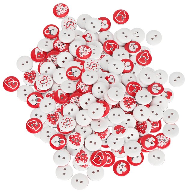 Wooden Buttons, 200Pcs Painted Buttons For DIY Scrapbooking For Daily Clothing Accessories For Children To Play And Create For Decorate The House