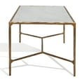 thumbnail image 6 of SAFAVIEH Couture Jessa Modern Metal Coffee Table, Brass/White, 6 of 11