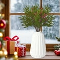 thumbnail image 6 of Christmas Scene Decoration Simulated Red Berry Branch Arrangement Desktop Display with Realistic PVC Material Decor Ornament, 6 of 6
