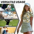 thumbnail image 7 of Binienty Yellow Lemon Matching Couple Golf Shirts Versatile Shirts Couples Matching Outfits Comfortable Dry-Fit Quarter Zip Pullover for Golf Running Sports, 7 of 7