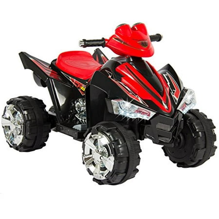 Best Choice Products Kids ATV Quad 4 Wheeler Ride On with 12V Battery Power Electric Power LED Lights &