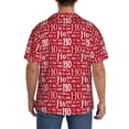 thumbnail image 3 of Kdxio Men's Hawaiian Shirt for Men Short Sleeve Shirt Hohoho5 Summer Casual Holiday Beach Button Down T-Shirts, 3 of 5