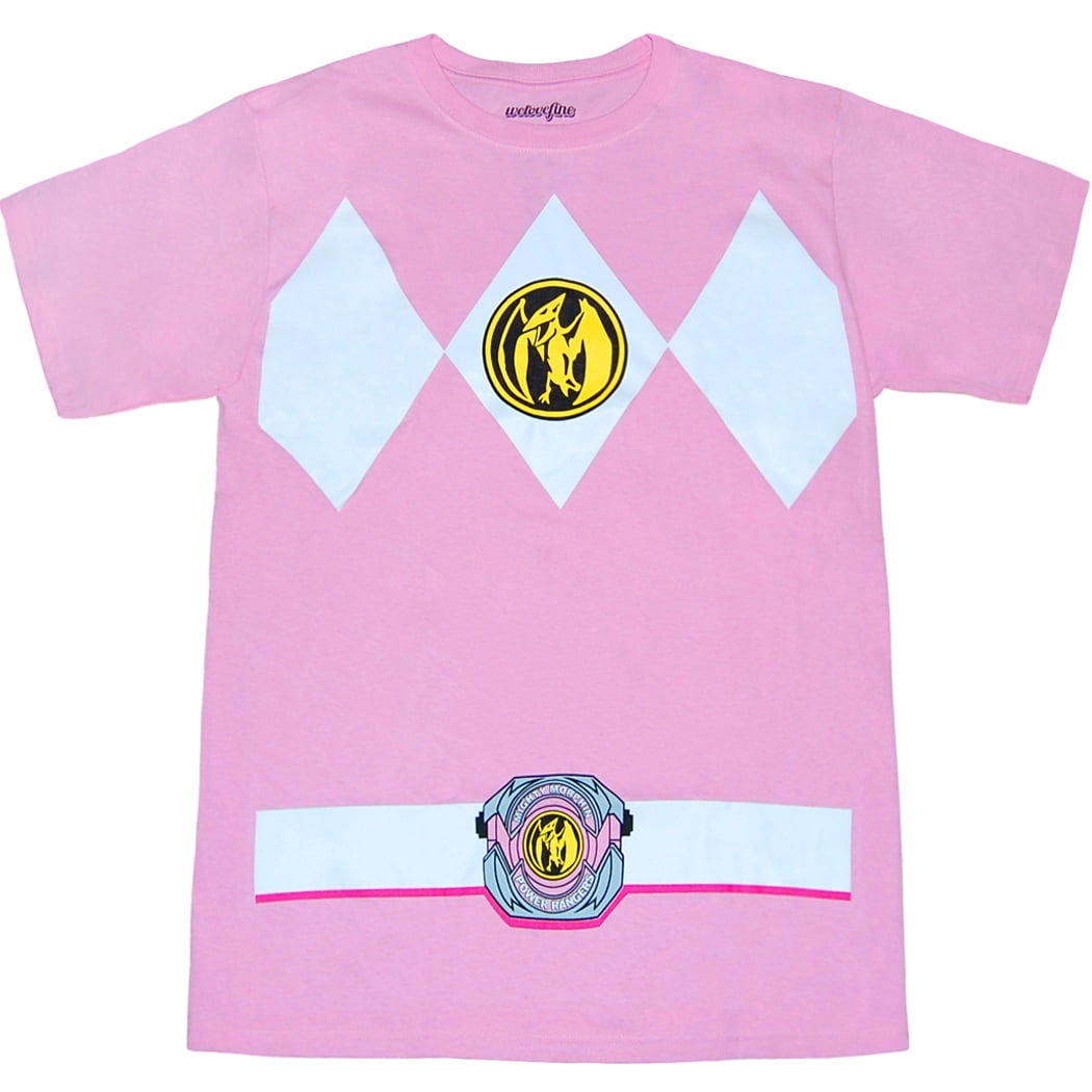 Mighty Fine - Mighty Morphin Power Rangers Pink Ranger Costume T-Shirt