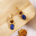 thumbnail image 4 of JennyShop Vintage Drop Earrings Inlaid Synthetic Gems Statement Earrings Design Ear Jewelry For Women, 4 of 6