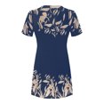 thumbnail image 6 of USSUMA Wings Print Women's Dresses Midi Sundresses for Women Casual Summer Short Sleeve Knee Length Flowy Tshirt Sun Dress Beach Vacation Round Neck Graduation Dress, 6 of 6