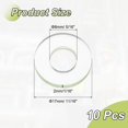 thumbnail image 2 of 10Pack Flat Washers, 17mm OD 8mm ID 2mm Thick PU Sealing Gasket, 2 of 6